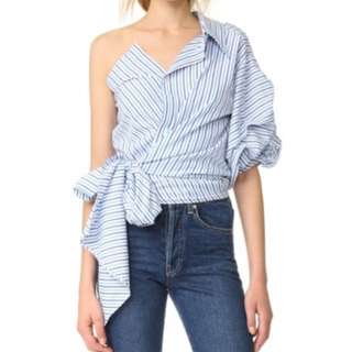 LUXE by Stylekeepers Toga / one shoulder ribbon tie top