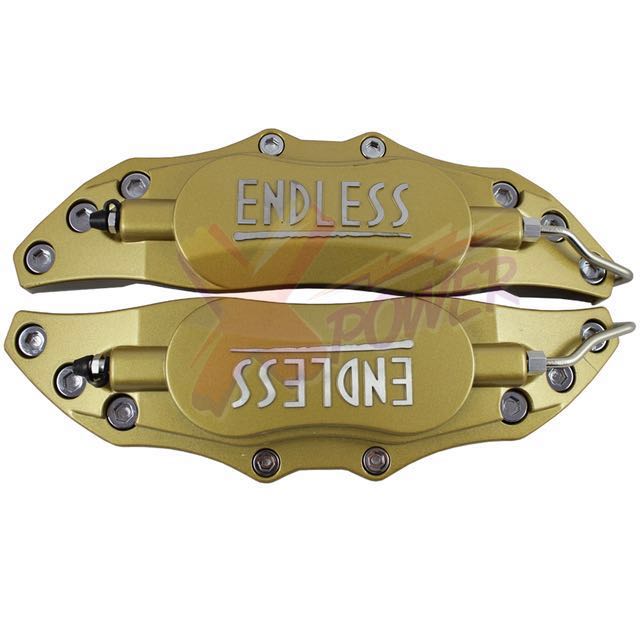 4pcs Gold Universal Front Rear 3D Endless Disc Brake Car Caliper Covers