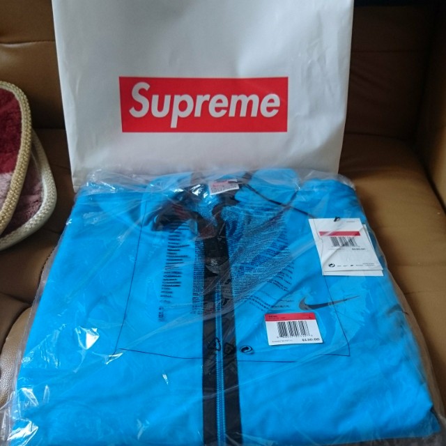 supreme nike trail running jacket pink