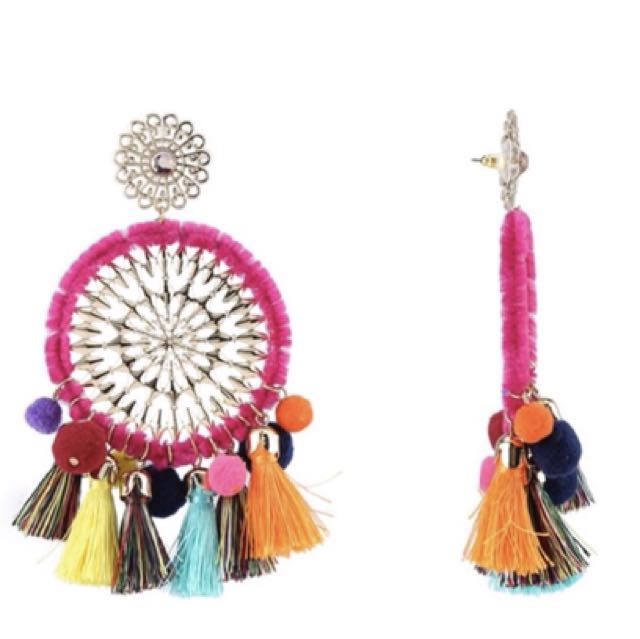 Aldo colourful festival hoop earrings Women s Fashion Jewelry
