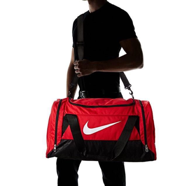 nike brasilia duffel bag red