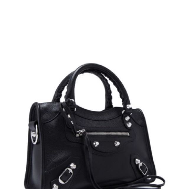balenciaga classic silver mini city