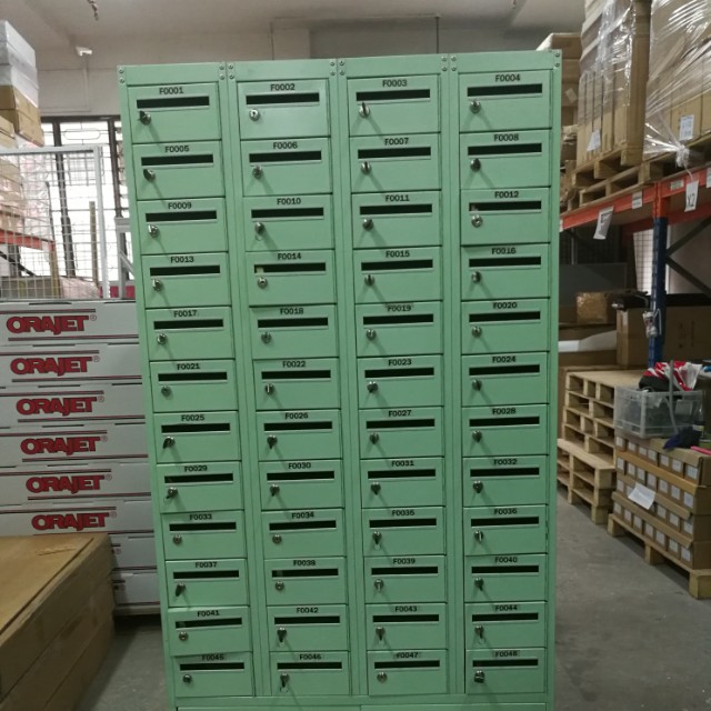 Cabinet With 48 Pigeon Holes Locks