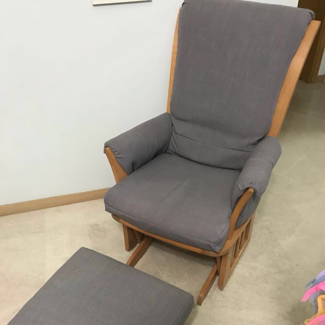 Dutailier Glider And Ottoman Rocking Gliding Nursing Chair On Photo