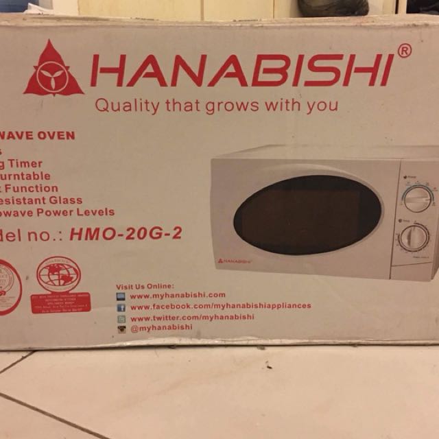 Hanabishi Microwave Oven HMO 20G 2, TV & Home Appliances, Kitchen