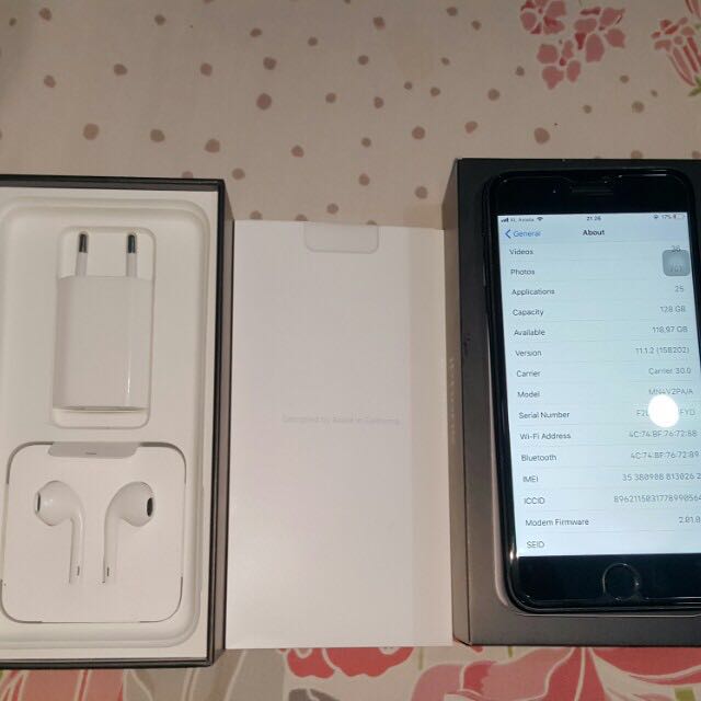 Iphone 7 Plus 128 Jet Black Ibox Telepon Seluler Tablet Di