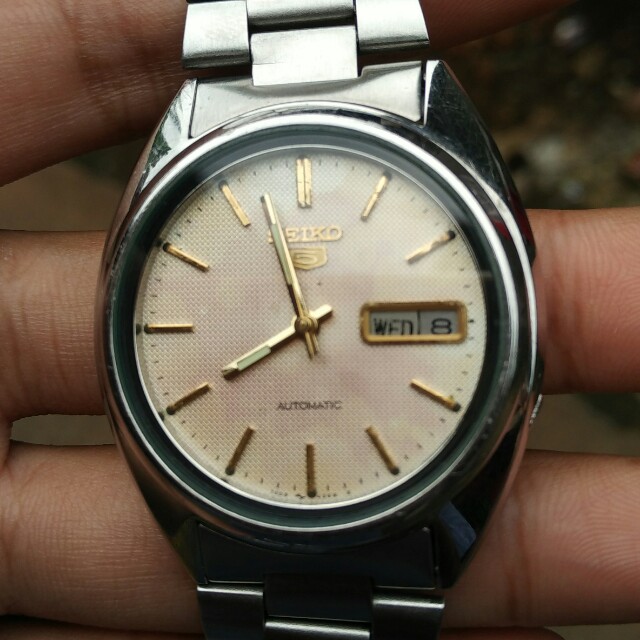 Jam Tangan Bekas Second Seiko 5 Automatic Fesyen Pria Jam Tangan