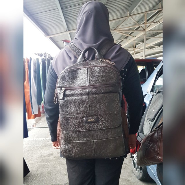 Kickers top leather backpack