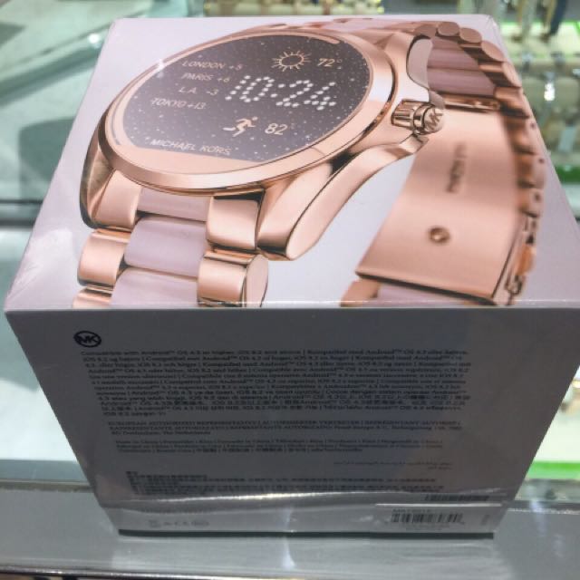 michael kors women's smartwatch rose gold