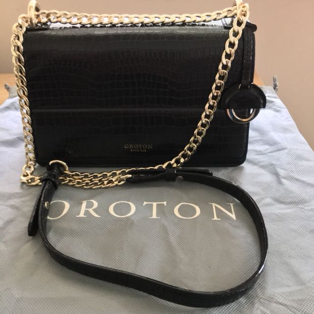 Oroton Forte Texture Clutch Bag, Women's Fashion, Bags & Wallets on