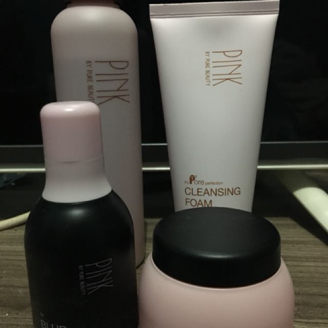 Pink By Pure Beauty Set Inc Toner Health Beauty Skin Bath Body On Carousell