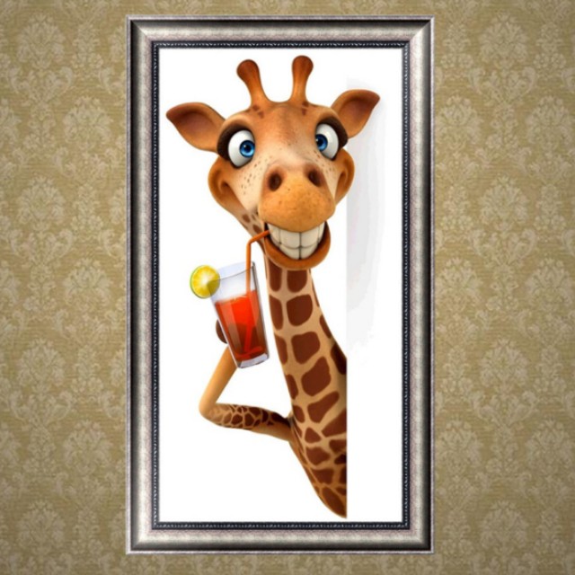 Po Diamond Painting Giraffe Melman Bulletin Board