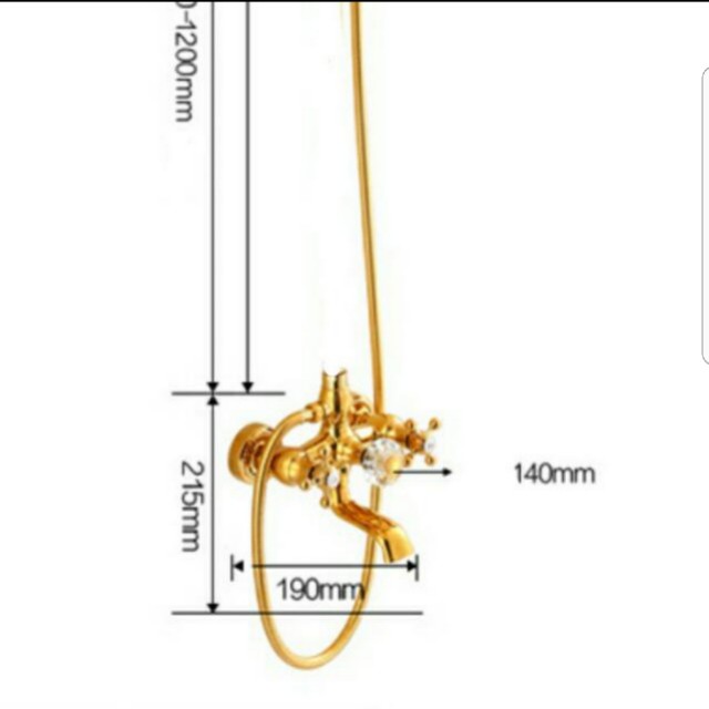 Shower hot cold tap mixer, Furniture & Home Living, Bathroom & Kitchen