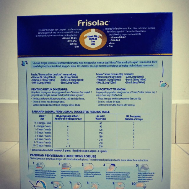 Susu Frisolac Step 1 0 6 Month Babies Kids Others On Carousell