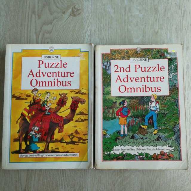 Usborne Puzzle Adventure Omnibus and Usborne 2nd Puzzle Adventure