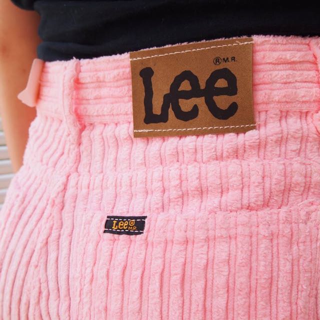 lee corduroy pants pink