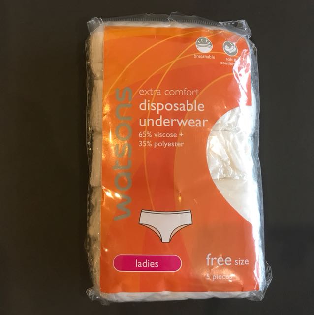 WATSONS Extra Comfort Disposable Underwear for Ladies Size L
