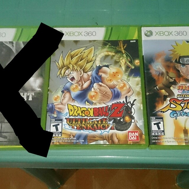 Xbox 360 Games Dragon Ball Z Naruto On Carousell
