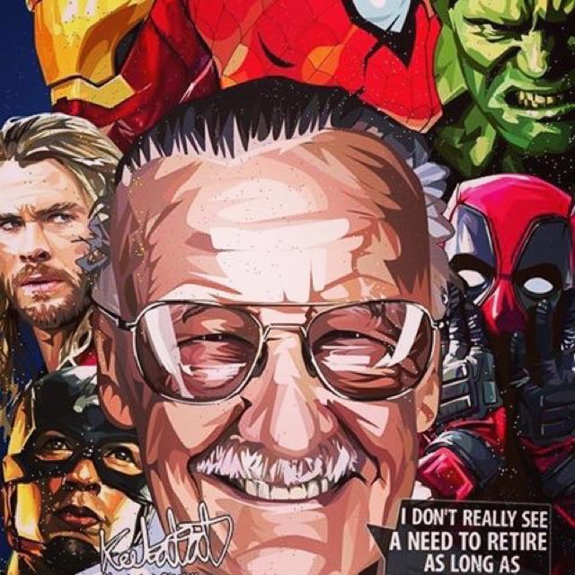 stan lee street art pop