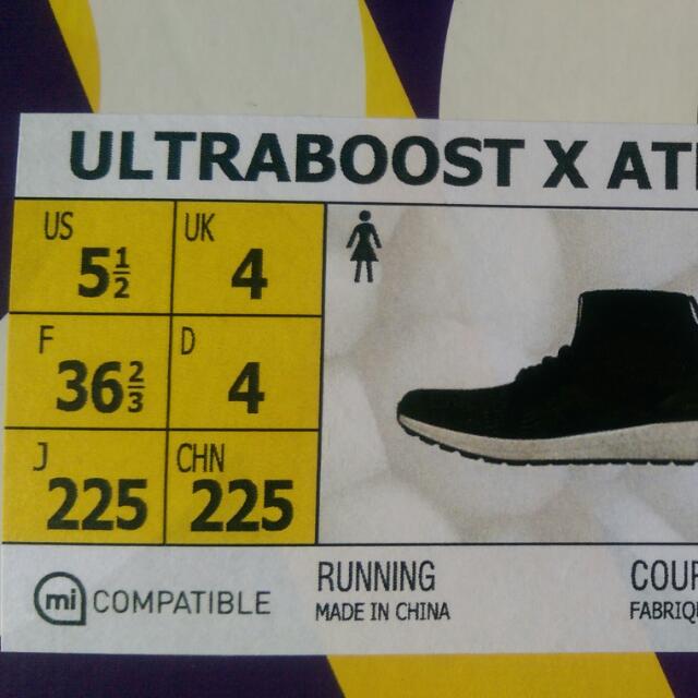 Adidas ultraBOOSTx ATR BY1677 Size 4