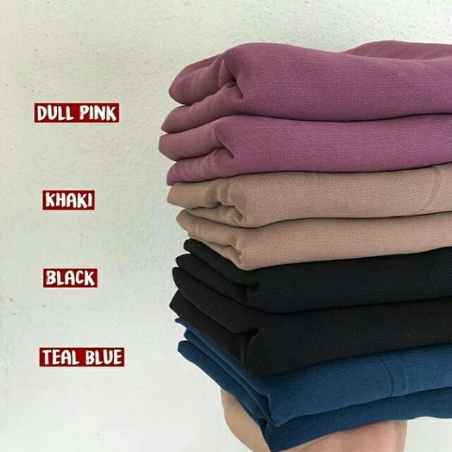 Bawal Chiffon Double Hicon Muslimah Fashion Scarves On Carousell