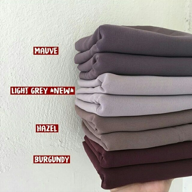 Bawal Chiffon Double Hicon Muslimah Fashion Scarves On Carousell