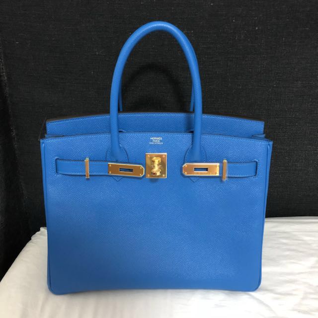 Hermes Birkin 30 - Bleu Zanzibar, Luxury, Bags & Wallets on Carousell