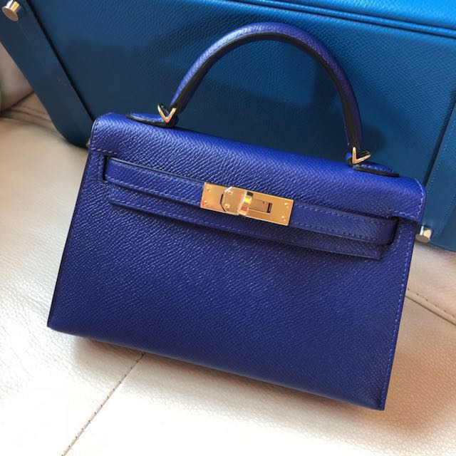 Hermes kelly cheap electric blue