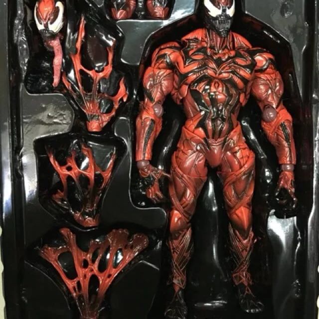 Play Arts Kai Carnage  Red Venom Action Figure