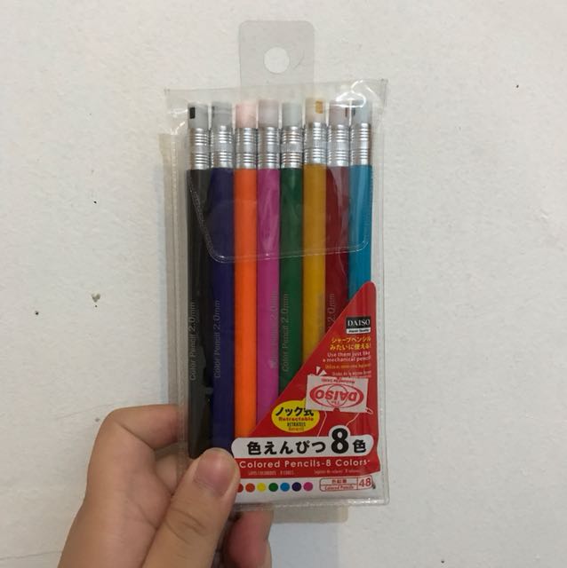 Daiso colored mechanical pencil, Desain & Kerajinan Tangan, Alat & Bahan Kerajinan di Carousell