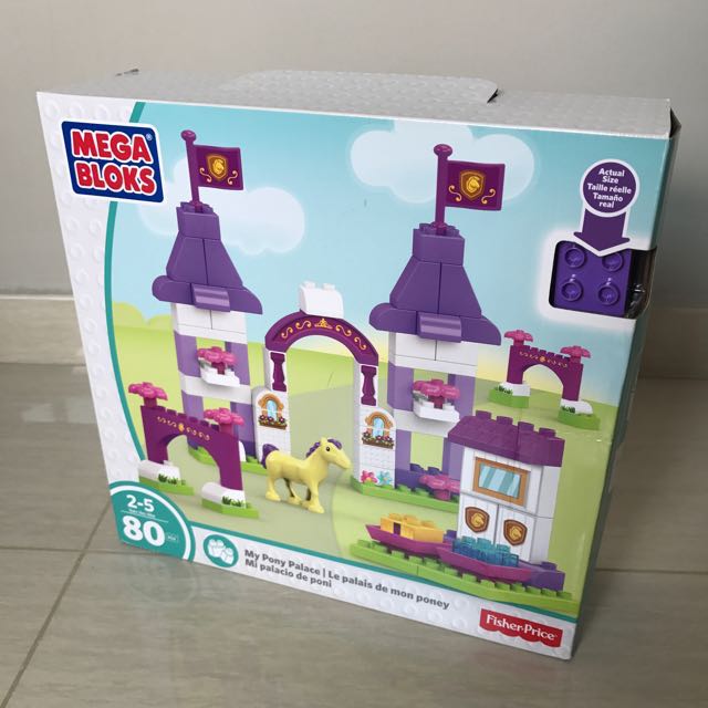 Free Delivery Brand New Mega Bloks My Pony Palace Building Set 80