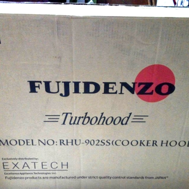 Repriced! Fujidenzo Turbohood, TV & Home Appliances, Kitchen Appliances