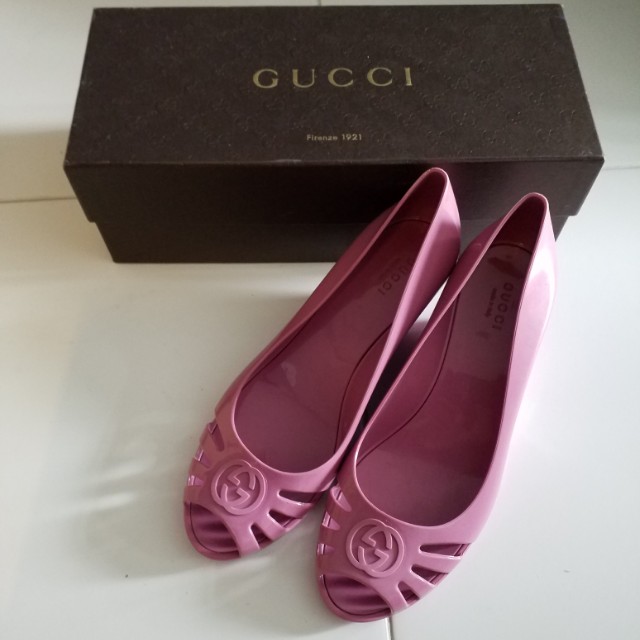 gucci jelly wedges