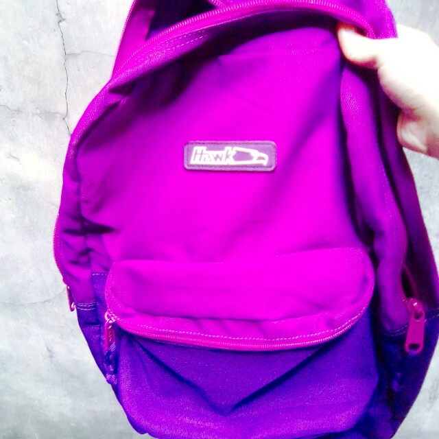 hawk bag blue pink