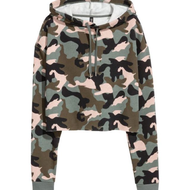 h&m camouflage hoodie