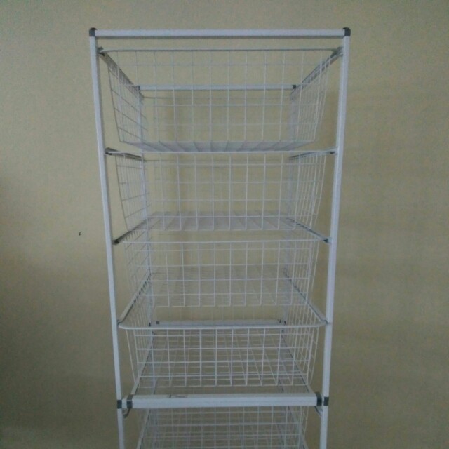 Ikea Rack Wire Basket Drawer Furniture Others On Carousell