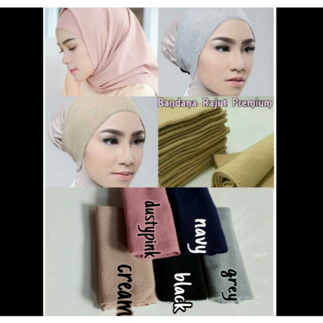 Inner Bandana Rajut Ciput Dalaman Hijab Olshop Fashion Olshop