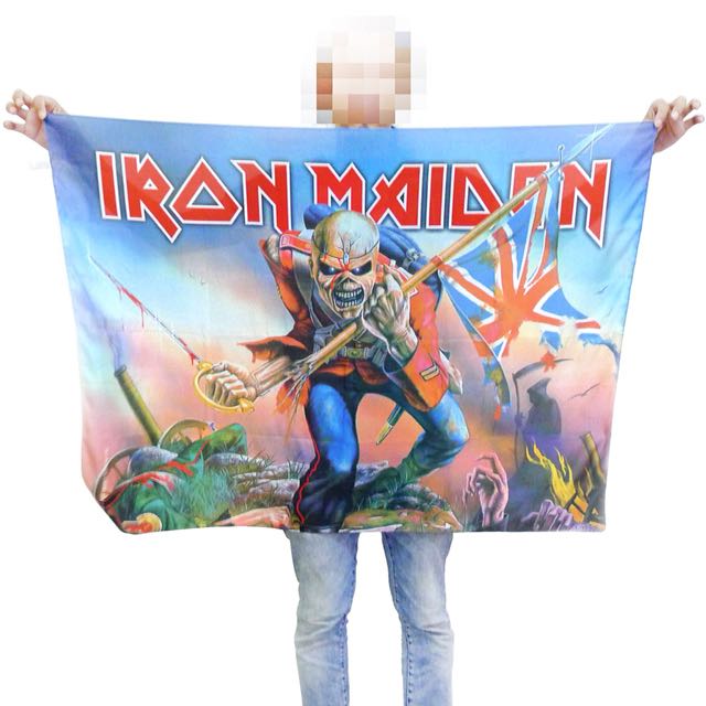 Iron Maiden The Trooper Printed Textile Poster