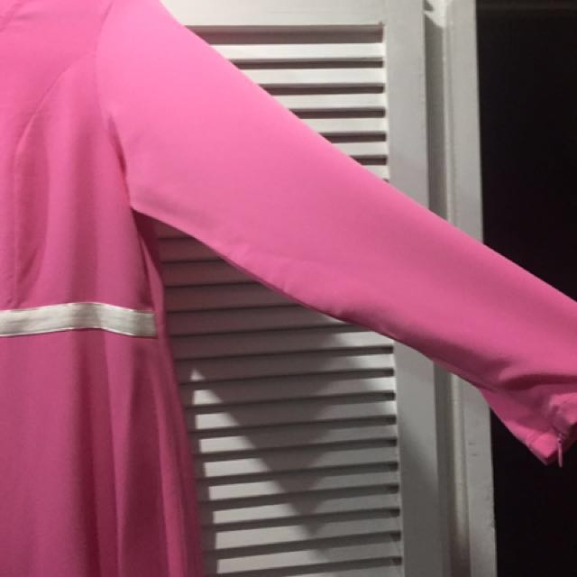 Long formal gown for nursing moms (Category: Maternity wear) located in Pasig City. Submitted by lalajacinto (Listing ID 141515664, Image 3). Description: Only used once for a wedding. Has a zipper opening in front which is perfect for nursing moms. Size small but loose from the waist down. underbreast 15 inches from left to right. armpit 8 inches from top to bottom. 14 inches from shoulder to band. 39 inches length from band. 23 inches sleeves w