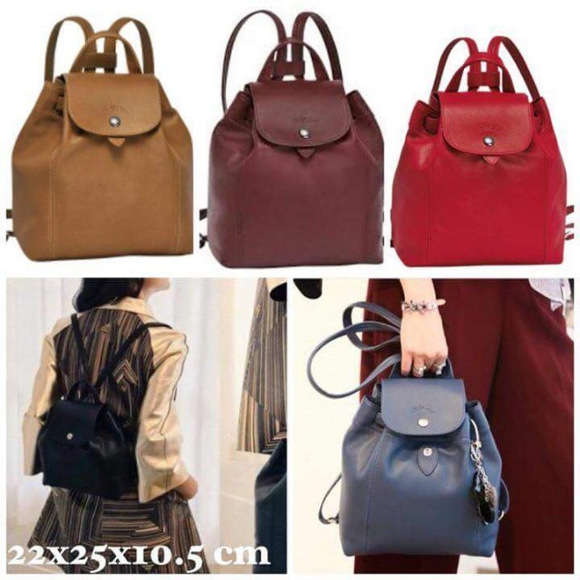 longchamp cuir backpack