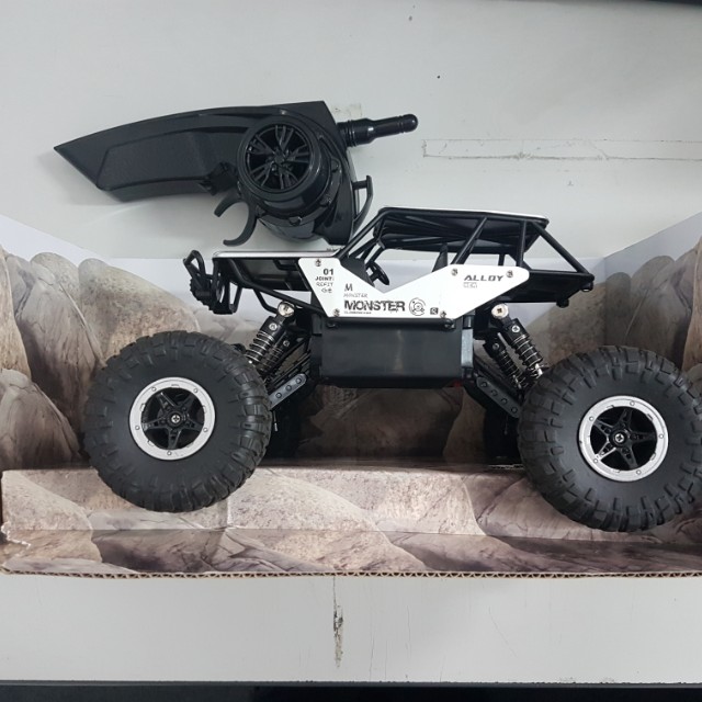 monster climbing car
