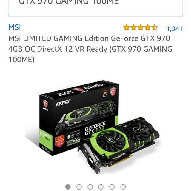 MSI GTX 970 GAMING 4GB 100ME Computers Tech Parts Accessories Computer Parts on Carousell