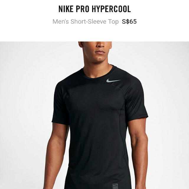 Nike pro hypercool hotsell shirt