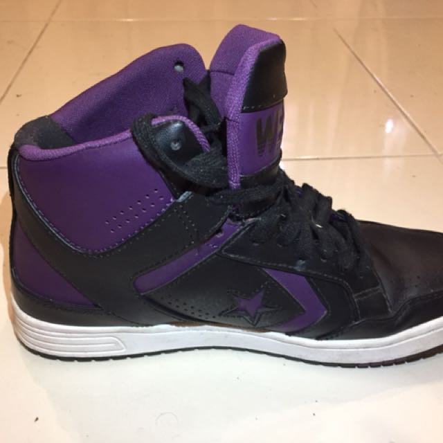Original Converse weapon mid purple black Men s Fashion Footwear