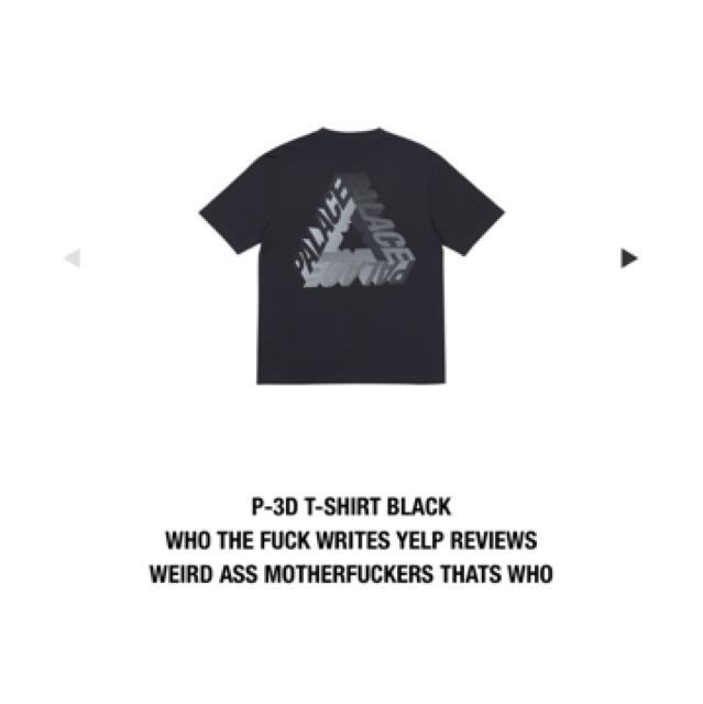 Palace P 3d Tee Men S Fashion Clothes On Carousell