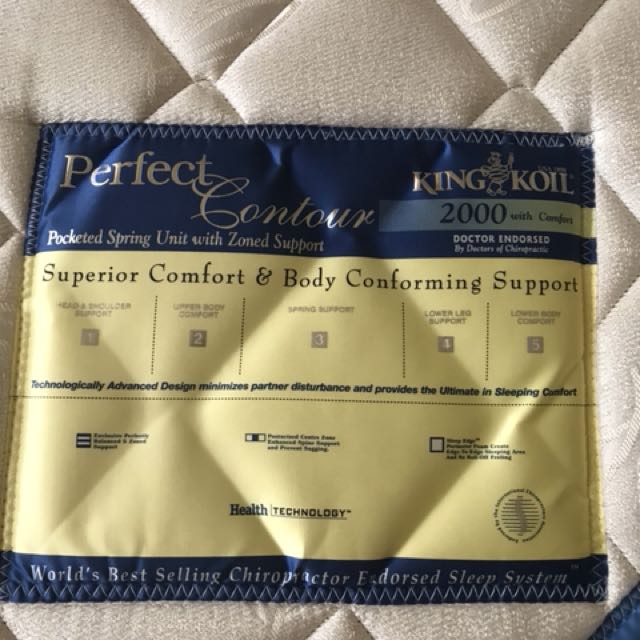 Single size mattress King Koil Perfect Contour