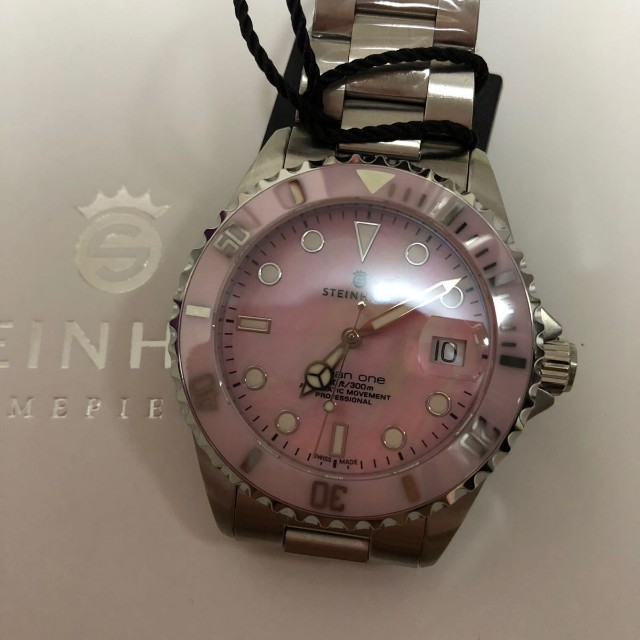 Steinhart Ocean One 39 Pink Ceramic Luxury Watches on Carousell
