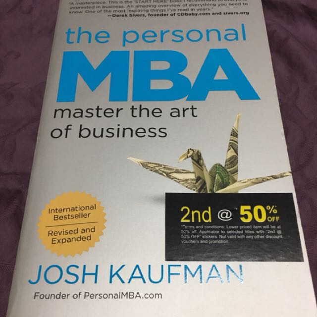 The Personal Mba Master The Art Of Business Books Stationery