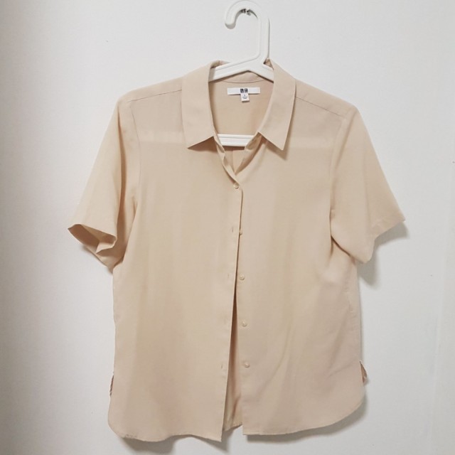 Uniqlo Formal Blouse, Women's Fashion, Tops, Blouses on Carousell