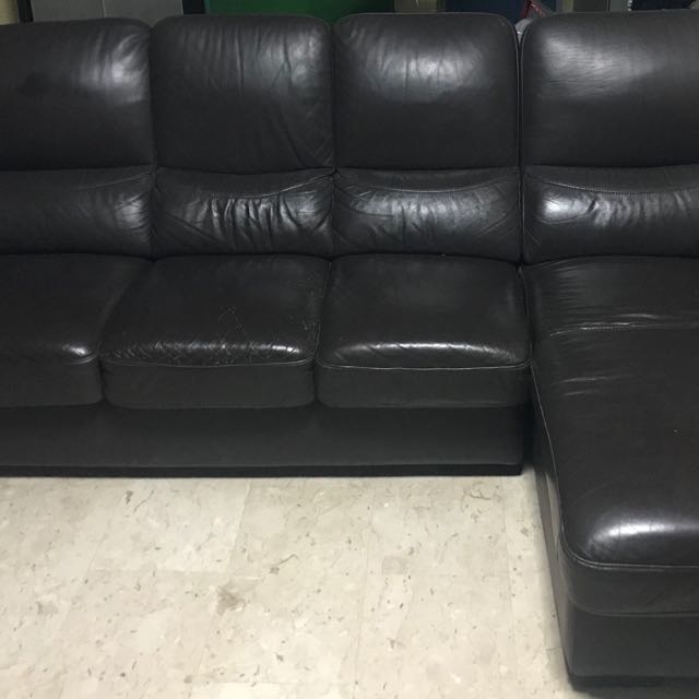 Used 4 Seaters L Shaped Half Leather Sofa Set Furniture Sofas On Used 4 Seaters L Shaped Half Leather Sofa Set Furniture Sofas On Carou